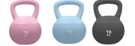 Drie kettlebells