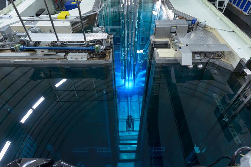 Kernreactor van onderzoeksreactor te Delft